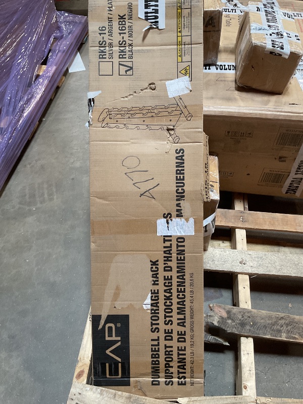 Photo 1 of ***PARTIAL SET, MISSING BOX C***CAP Barbell 210 LB Rubber Coated Hex Dumbbell Hand Weight Set with Vertical Black Rack | Chrome Handles