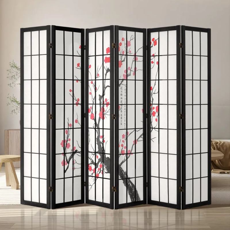 Photo 1 of 
VEVOR Room Divider, 6 Panel Japanese Room Divider Screen, Wood Folding Privacy Screen Indoor, Japanese Partition Portable Decoration Dividers, for Room Separation Home Office Restaurant & Bedroom
