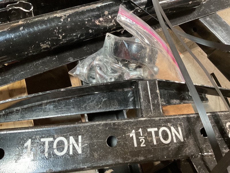 Photo 1 of 2 Ton Folding Hydraulic Engine Hoist Cherry Picker, 4400 Lbs Capacity, Adjustable Telescoping Boom, Heavy Duty Shop Crane No Load Leveler & 6 Swivel Wheels, for Garage Workshop Warehouse Automotive