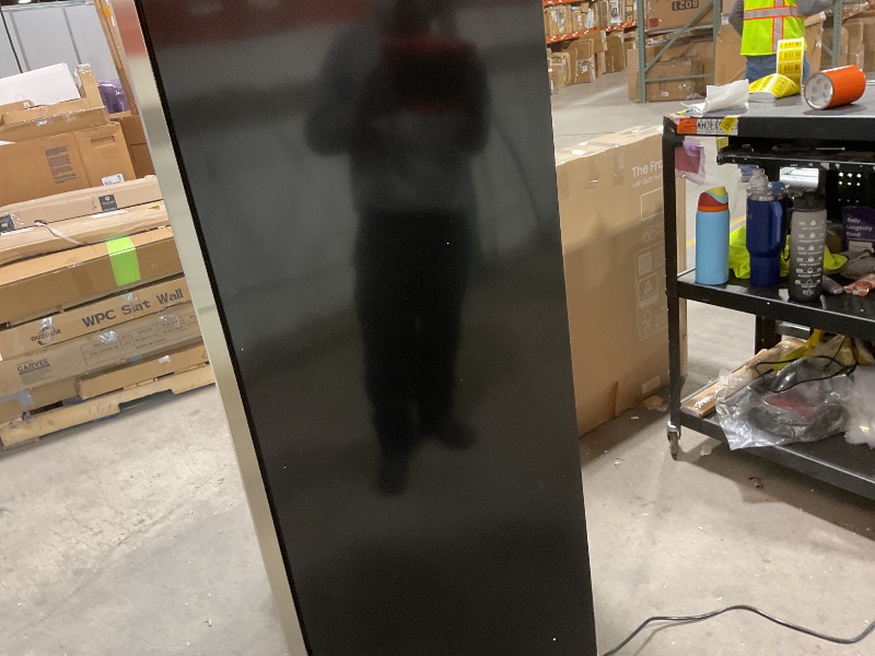 Photo 1 of 10 cu. ft. Commercial Upright Display Refrigerator Glass Door Beverage Cooler in Black, ETL Certified