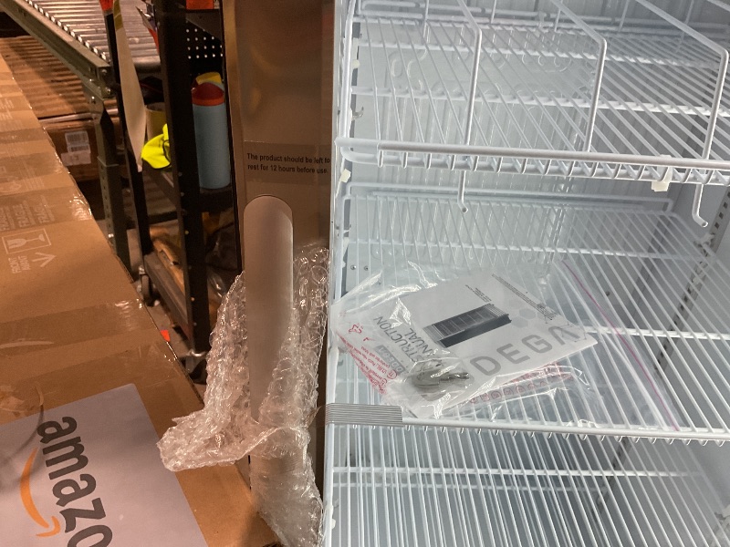 Photo 1 of 10 cu. ft. Commercial Upright Display Refrigerator Glass Door Beverage Cooler in Black, ETL Certified