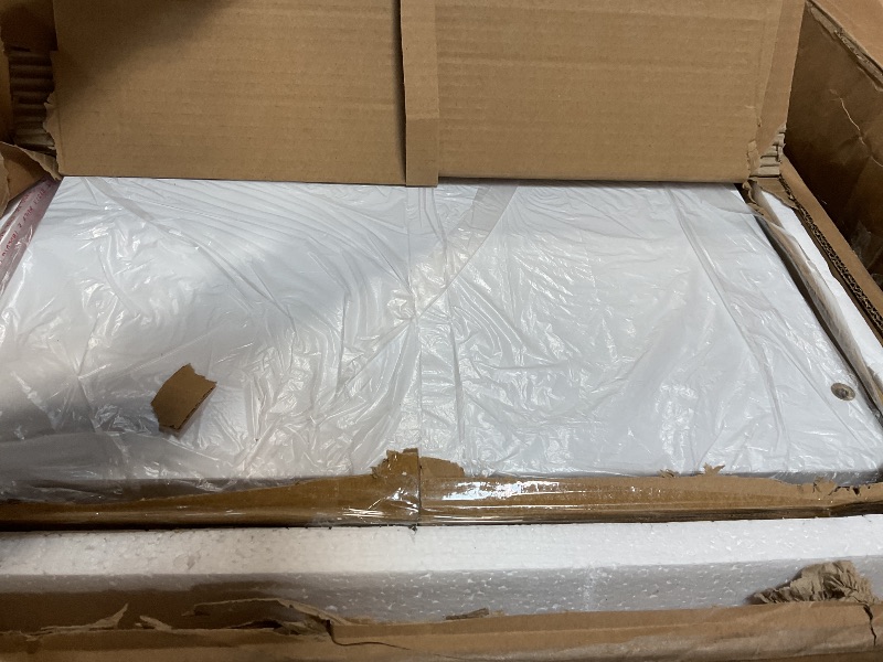 Photo 1 of **PARTS ONLY*  KEIKI Twin Size Metal Loft Bed Frame with Convertible Staircase, Built-in Storage Shelves & Wardrobe, Loft Bed with Solid Slats & Guardrail, No Box Spring Required, Easy Assembly, for Bedroom, White