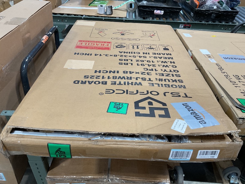 Photo 1 of **SOLD FORF PARTS ** Large Dry-Erase Rolling Magnetic Whiteboard - 48 x 32 Inches White Board Height Adjust Double Sides Mobile Portable Easel on Wheels, Dry Erase Board with Stand for Office, Home & Classroom