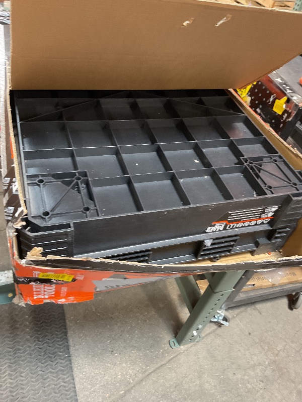 Photo 1 of *used*Klein Tools 54831MB MODbox Utility Cart, 2-Shelf Heavy Duty Rolling Tool Cart, 500-Pound Capacity, 6-Inch Wheels, for Jobsite, Warehouse