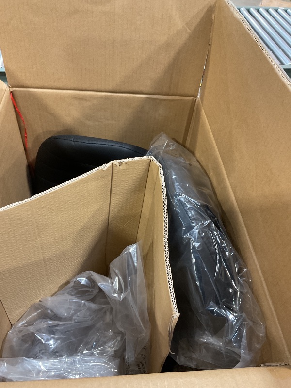 Photo 1 of ***ONLY THE CHAIR PART**   COLAMY Bar Stool, Adjustable Modern Swivel Bar Chairs, Faux Leather Upholstered Barstools Counter Height with High Backrest for Bar, Kitchen Island, Dining Room, Black