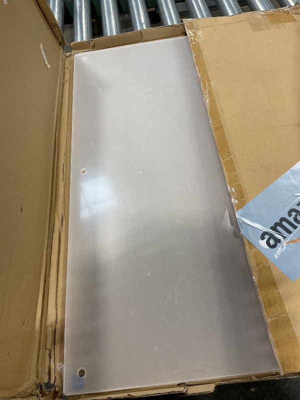 Photo 1 of ***MINOR SCRATCHES*** Rebecca Luxurious-18x24 Frameless Acrylic Picture Frame 18x24 inch - Ultra Clear 4mm Acrylic Floating Frame with Silver Brackets - Easy Wall Installation for Certificates, Graduation, Family Photos, Documents - Modern Photo Display (