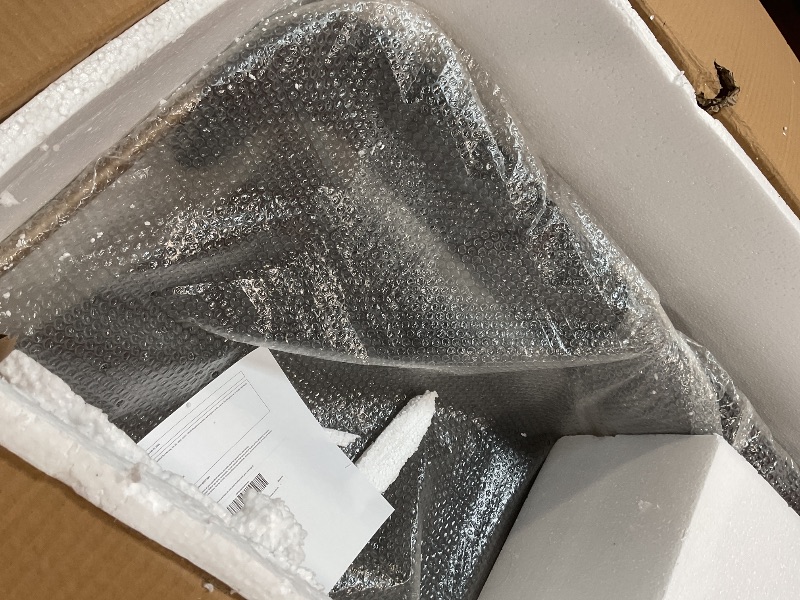 Photo 1 of ***BENT MIDDLE LEGS*** Acme Jaramillo Chenille Fabric Upholstered Bench with Gold Armrest in Black