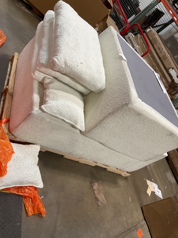 Photo 1 of ***DIRT DUE TO NO PACKAGING*** 108" Cloud Modular Sectional Couch with L-Shape Chaise, Modern Sectional Sofa with Deep Seat Couch, Ultra Soft Knit Fabric Couches for Living Room, No Assembly Required, Left Facing Chaise (Beige)