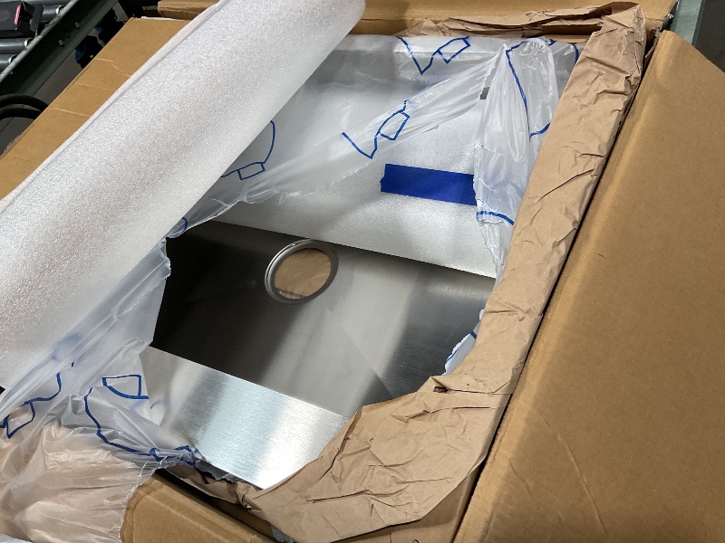 Photo 1 of 30x22 Inch Stainless Steel Kitchen Sink - Drop In Modern Single Bowl Topmount Kitchen Sink With Silicon Mat,Drain Strainer Set Offering Large Basin And Compatibility With Various Kitchen&Bar Style