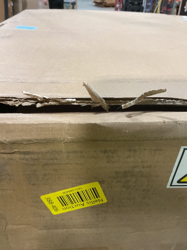 Photo 1 of **SELLING FOR PARTS AS PARTIAL SET. GLASS PANELS ONLY****JUBEST 34in x 80in Glass Barn Door, Clear Tempered Glass Carbon Steel Pre Drilled Frame Sliding Barn Door Panel with 5.7FT Hardware Kit and Soft Close, Easy to Install