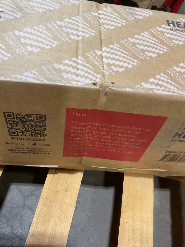 Photo 1 of **SELLING FOR PARTS AS PARTIAL SET** Fitvids Home Gym – Parts Only – Part Only: Box #3/4/5 – Black/Red