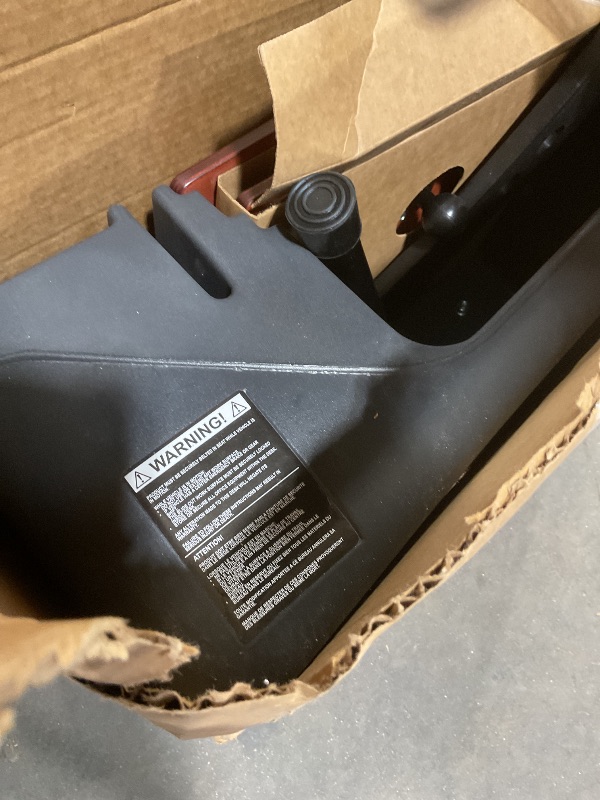 Photo 1 of **DIRT. SCRAPES**AutoExec Reach Desk Back Seat Left Side Car Desk for Your Vehicle Workstation and Mobile Office, Mahogany, with Phone Vent Clip