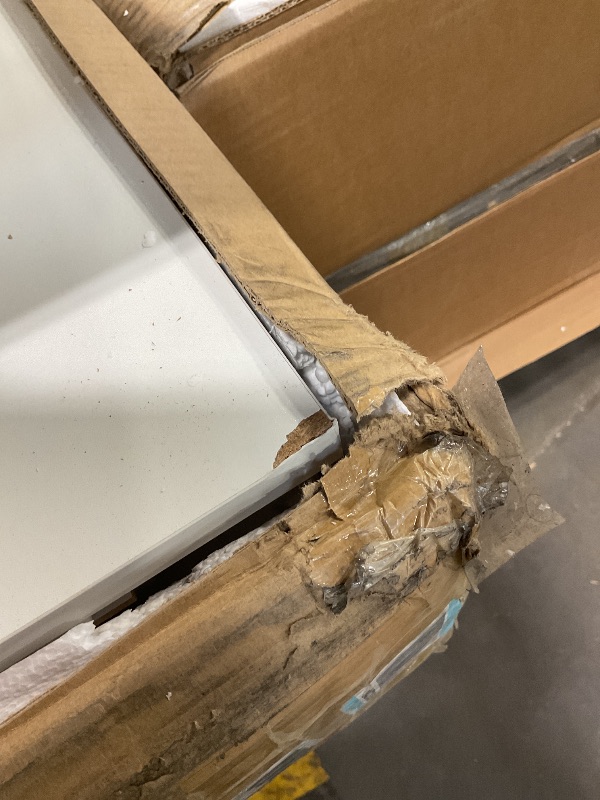 Photo 1 of **MINOR CORNER DAMAGE**Jocoevol Modern White 8 Drawer Dresser for Bedroom, 15.3" D x 55.2" W x 32.3" H Simply Chest of Drawers, Wood Storage Dresser with Deep Drawers for Living Room Hallway Entryway, White