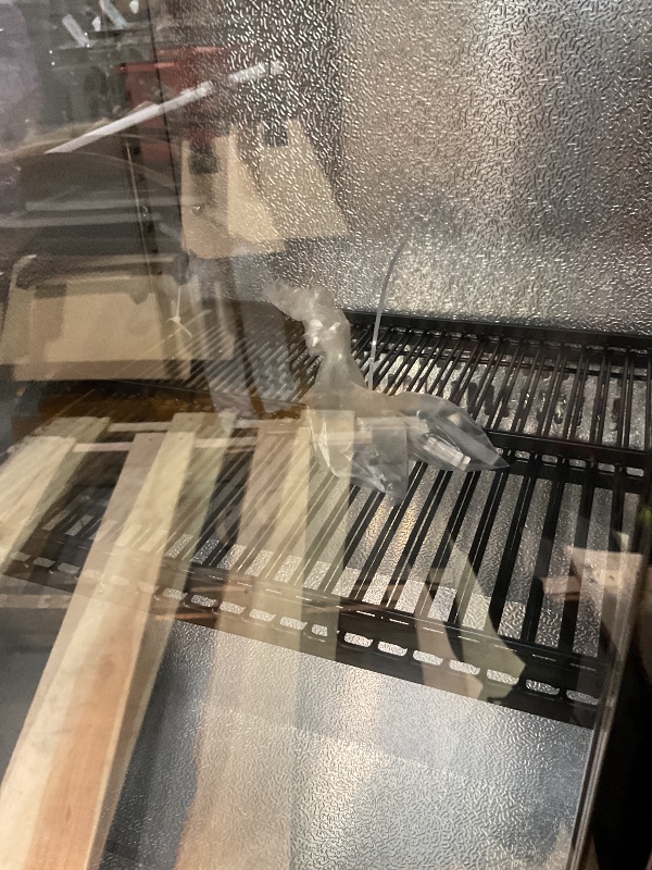 Photo 1 of **CHI/DENT  DAMAGE ON DOOR. SIDE HAS A SCRAPE AND SCRATCH**BODEGACOOLER Commercial Bar Cooler With 3 Glass Doors,12 Cu.Ft Counter Height Back Beverage Refrigerator,Display Bar Fridge with LED Lighting,Beverage Cooler for Beer Stainless Steel Top,With Cast