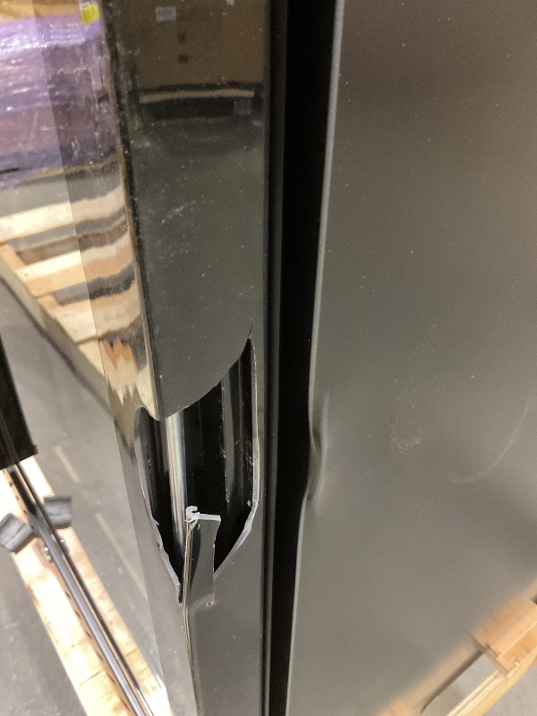 Photo 1 of **CHI/DENT  DAMAGE ON DOOR. SIDE HAS A SCRAPE AND SCRATCH**BODEGACOOLER Commercial Bar Cooler With 3 Glass Doors,12 Cu.Ft Counter Height Back Beverage Refrigerator,Display Bar Fridge with LED Lighting,Beverage Cooler for Beer Stainless Steel Top,With Cast