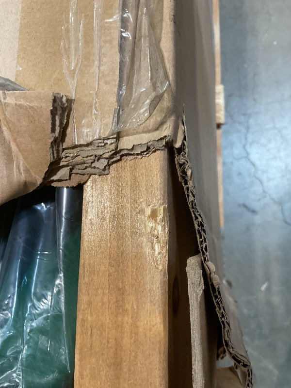 Photo 1 of **SELLING FRO PARTS A PARTIAL SET. ONE BOX OF TWO.MINOR SCRAPE**Backyard Discovery Buckley Hill Cedar Wood Swing Set with Wave Slide, Play Deck, Rock Wall Ladder, Belt Swings, Chalkboard, Canopy Roof, Outdoor Playset