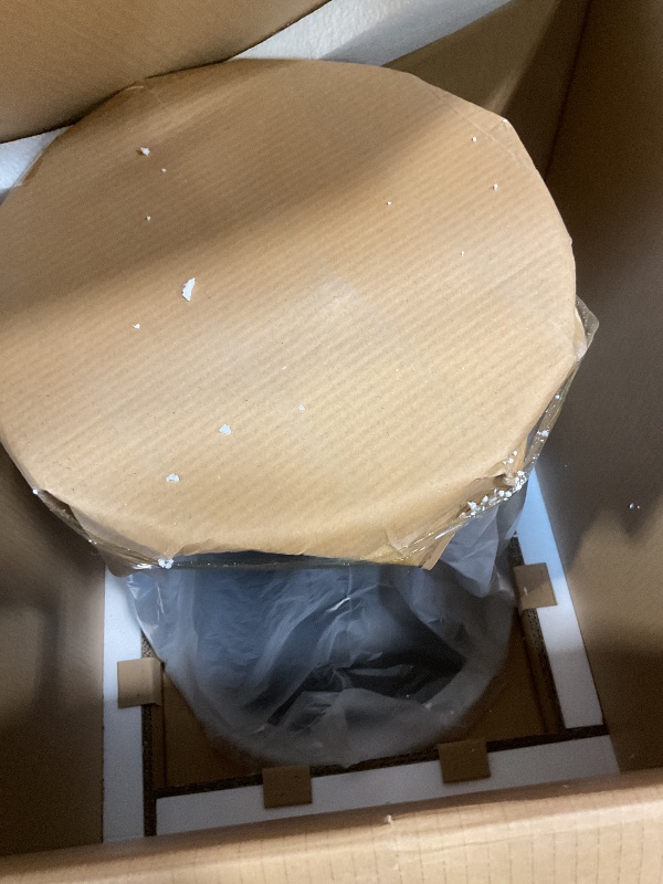 Photo 1 of **BASE ONLY. MISSING TABLETOP**Modway Lippa 48" Oval Artificial Marble Dining Table, Black White