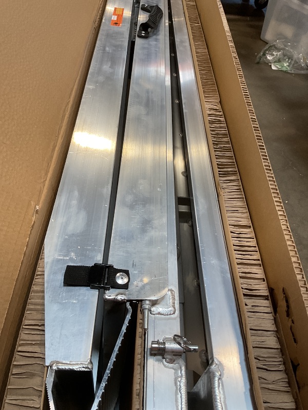 Photo 1 of **SCRATCH**FACHNUO 12 Feet Wheelchair Ramp with Support Legs, Folded Aluminum Handicap Ramps, Portable Detachable Wheel Chair Ramp for Home Steps, Stairs, Entry, Threshold, Doorways, 800LBS Capacity