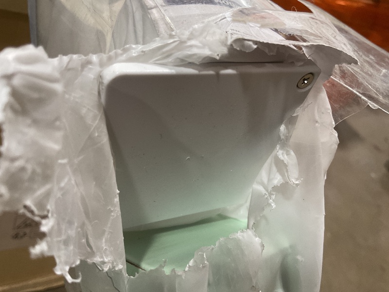 Photo 1 of **SCRAPES. DIRT**AOSKY Blackout Roller Shades Cordless Blinds for Windows, Free-Stop Shades with Valance, Thermal Insulated Fabric, UV Protection, Natural Woven Blinds for Home and Office (68" W x 72" H, White)