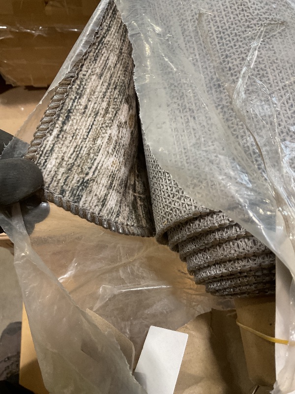 Photo 1 of **DIRT FROM TRANSPORT **Loloi Amber Lewis Josie Collection JOS-05 Dove/Gold 6'-0" x 9'-0", .13" Pile Height, Low Profile, Machine Washable, Area Rug