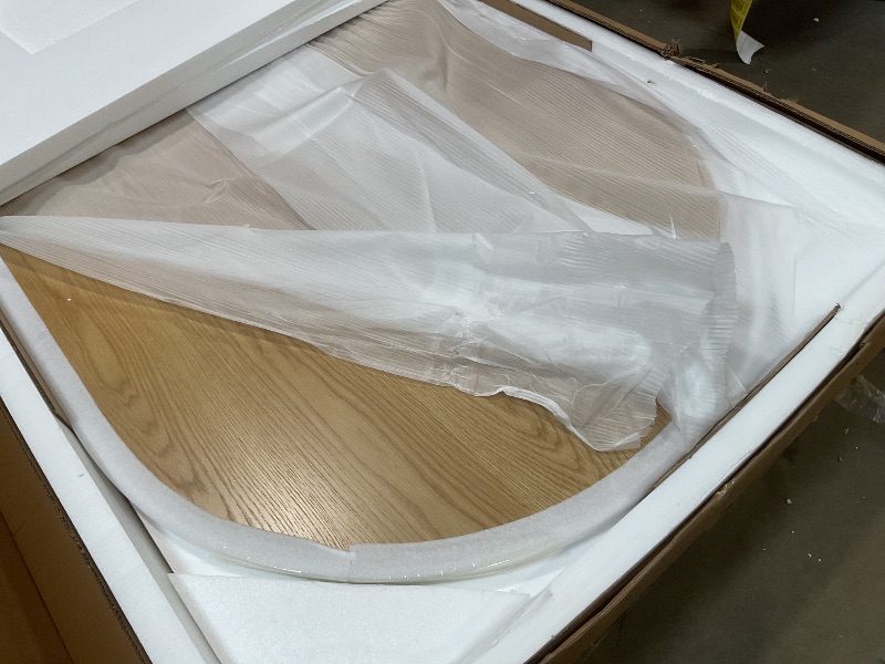 Photo 1 of **TABLETOP ONLY. MISSING LEGS/BASE PIECES**Modway EEI-6065-OAK-SET Senja 95" Oval Dining Table, Oak