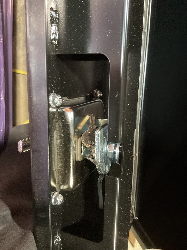 Photo 1 of **SCRATCHES. DIRT**Buyers Products 1702310 Black Steel Underbody Truck Box with T-Handle Latch, 18 x 18 x 48 Inch, Contractor Toolbox With Durable Lock, Job Tool Chest For Storage And Organization