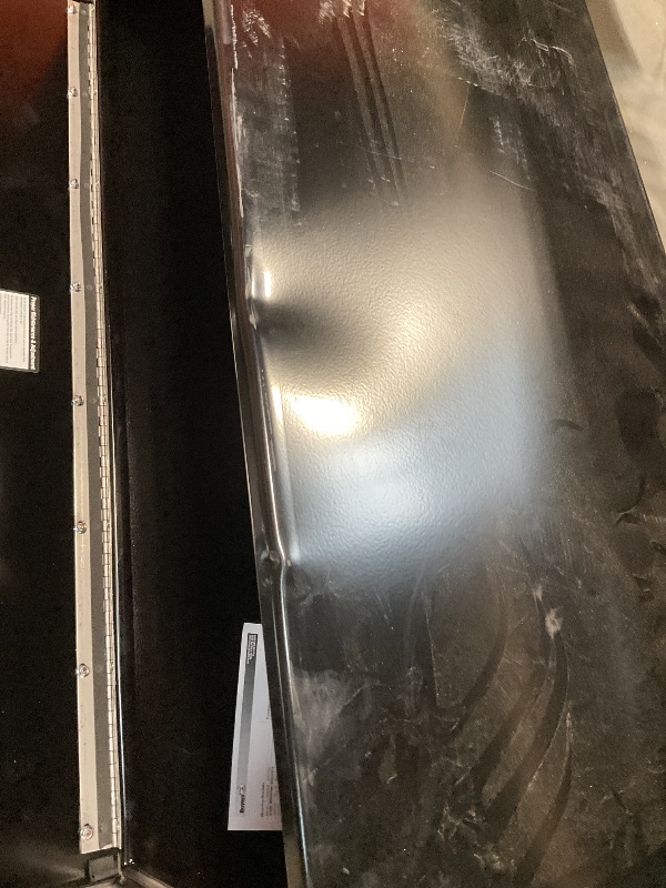 Photo 1 of **DENTS. DIRT. SCRATCHES**Buyers Products 1702310 Black Steel Underbody Truck Box with T-Handle Latch, 18 x 18 x 48 Inch, Contractor Toolbox With Durable Lock, Job Tool Chest For Storage And Organization