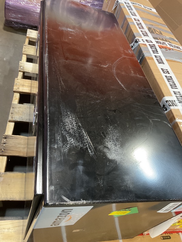 Photo 1 of **DENTS. DIRT. SCRATCHES**Buyers Products 1702310 Black Steel Underbody Truck Box with T-Handle Latch, 18 x 18 x 48 Inch, Contractor Toolbox With Durable Lock, Job Tool Chest For Storage And Organization