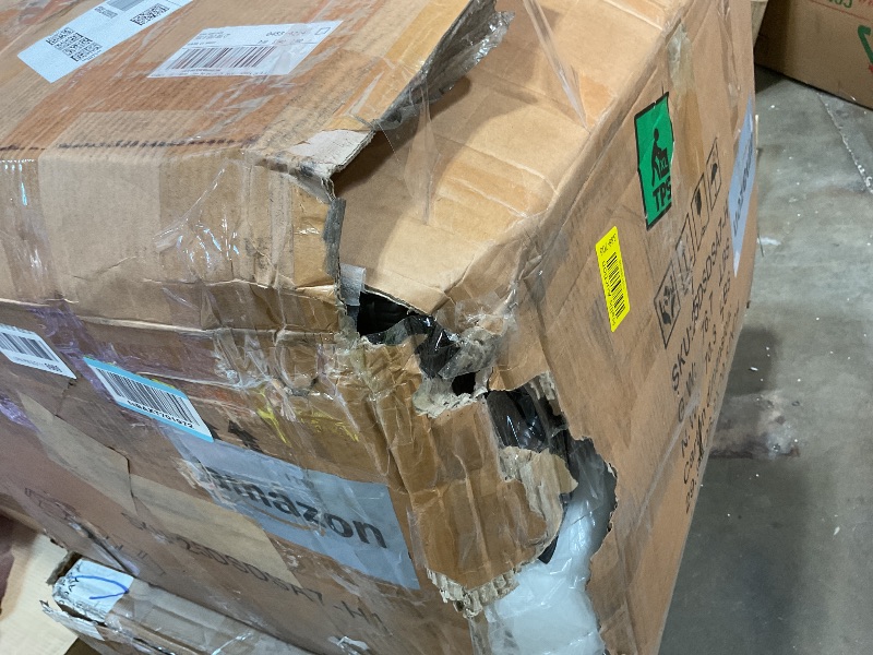 Photo 1 of **SELLING FOR PARTS AS PARTIAL SET.ONE OF THREE BOXES**Shintenchi 7 Pieces Outdoor Patio Sectional Sofa Couch,PE Wicker Furniture Conversation Sets with Washable Cushions & Glass Coffee Table for Garden, Poolside, Backyard (Blue)