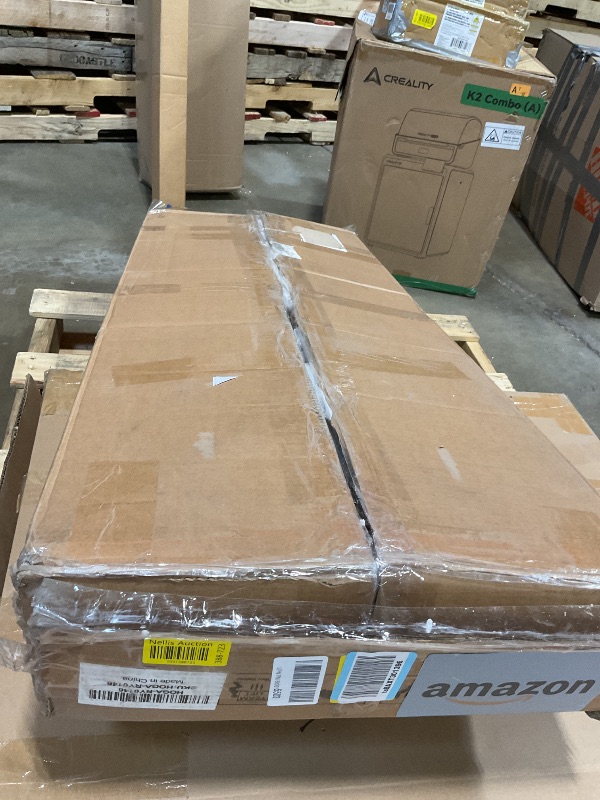 Photo 1 of **MINOR DAMAGE TO CORNERS**Tribesigns Computer Desk with 5 Drawers, 47 inches Rustic Brown Home Office Desk with Storage, Modern Simple Laptop Desk Study Writing Table for Small Spaces (1, Brown+Black)