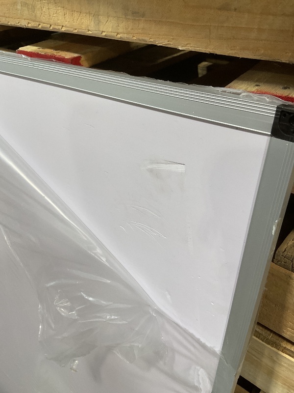 Photo 1 of **SCRATCHES. DENTS**VIZ-PRO Dry Erase Board/Magnetic Whiteboard, 72 x 48 Inches, Large Wall Mounted Board for School Office and Home 6' x 4'