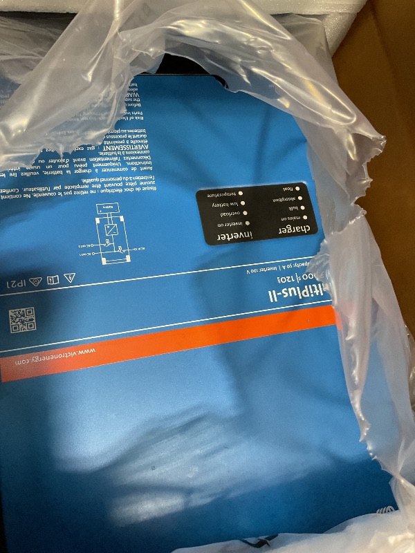 Photo 1 of Victron Energy MultiPlus-II - Power Inverter - Pure Sine Wave Inverter Charger for 120 amp Battery - with PowerAssist Technology - 3000VA 12-Volt