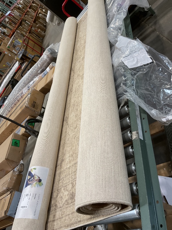 Photo 1 of ***MINOR DIRTY BACKING***Livabliss x Galey Alix Fetscher V Vintage Damask Area Rug, 7'10" x 10' (8' x 10'), Dusty Sage