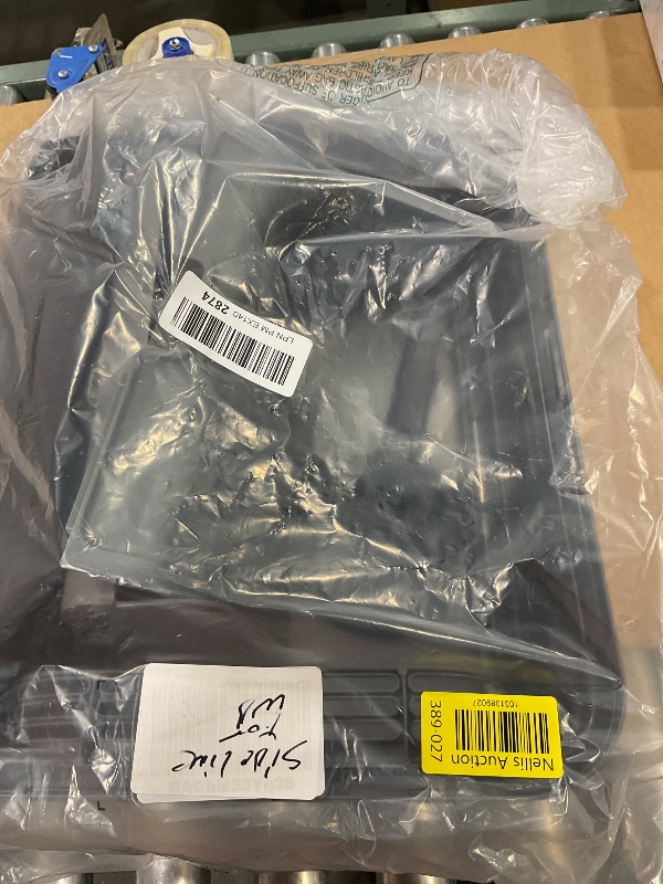 Photo 1 of ***MINOR CRACK*** Powools Cat Litter Box - Stainless Steel Litter Box with Scatter-Proof Elevated Step Board for Kitty Use, Robust & Non-Sticky Metal Cat Box with Scoop, Grey