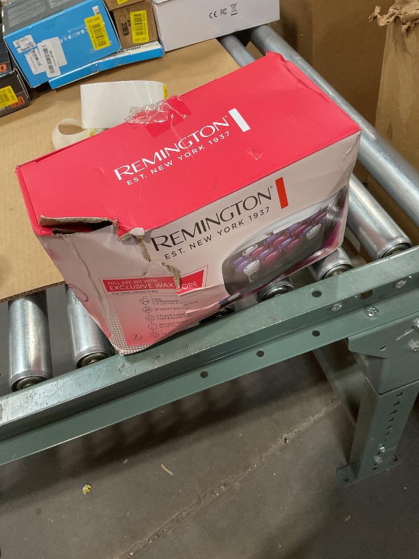 Photo 1 of ***Missing two rollers***Remington Ionic Conditioning Hair Setter, 20 Velvet Hair Rollers, 6 Large (1¼”), 10 Medium (1"), 4 Small (¾”), Blowout Style Hair Curlers