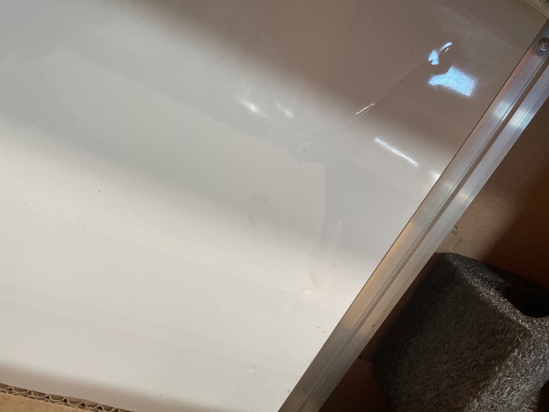 Photo 1 of *** MINOR DAMAGE***maxtek Rolling White Board, 48 x 24 Height Adjustable Whiteboard on Wheels, Large Magnetic Standing Mobile Easel Board, Double-Sided with Stand for Office, Home, and Classroom