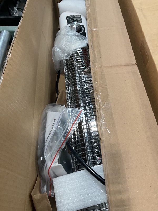View 3 of ***FOR PARTS ONLY/ NON-FUNCTIONAL*** Outdoor Heater for Patio, 1500W Infrared Electric Heaters Indoor w/Remote, 60° Oscillation, 9H Timer, 9 Heat Level, Tip-Over/Overheating Protection, Safety Lock, for Garage, Porch, Gazebo,White