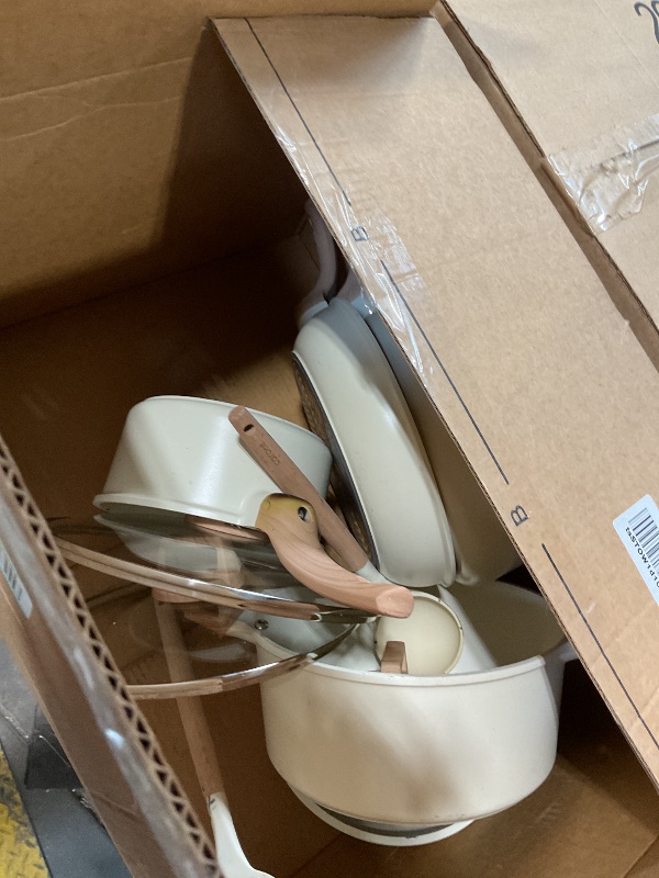 Photo 1 of *** NINE OUT OF 14 PIECES*** CAROTE 14 Pcs Pots and Pans Set Nonstick,Cookware Set Kitchen Cooking Set with Utensil and Pan Protectors