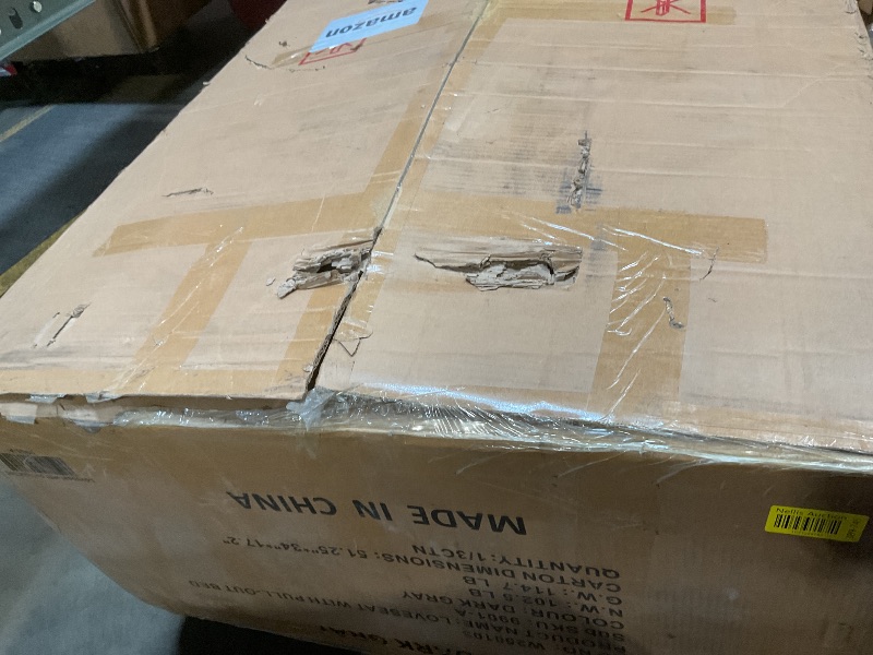 Photo 1 of **SELLING FOR PARTS AS PARTIAL SET. ONE BOX OF THREE**ERYE L-Shaped Pull Out Sleeper Sofa Bed, Modern Chenille Upholstered Button Tufted Corner Reversible Sleeper Sectional Sofa Couch with Storage Chaise, Drop-Down Table, Cup Holders and Charging Ports