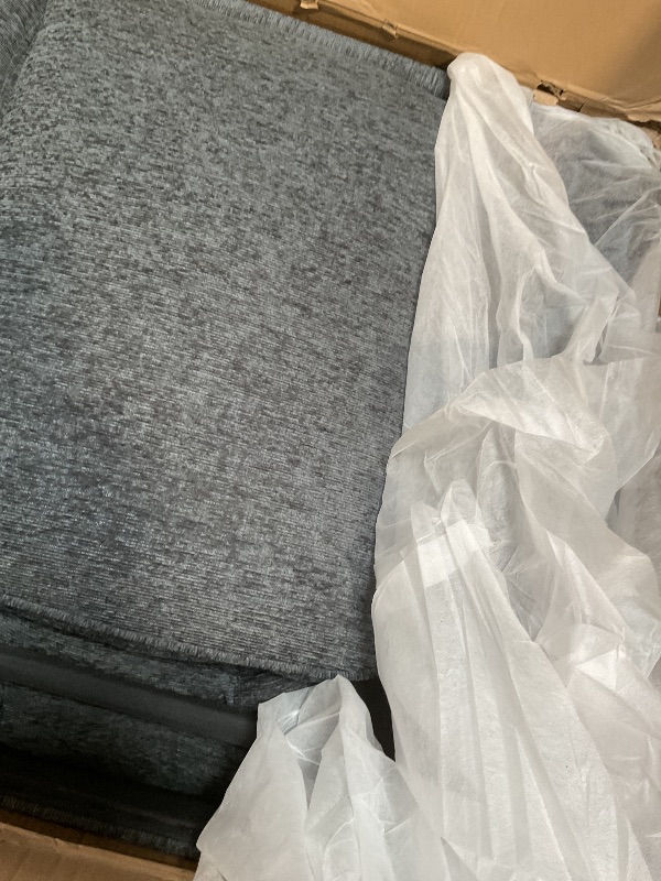 Photo 1 of **SELLING FOR PARTS AS PARTIAL SET. ONE BOX OF THREE**ERYE L-Shaped Pull Out Sleeper Sofa Bed, Modern Chenille Upholstered Button Tufted Corner Reversible Sleeper Sectional Sofa Couch with Storage Chaise, Drop-Down Table, Cup Holders and Charging Ports