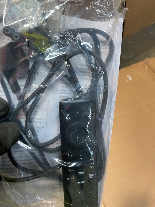 Photo 1 of **MAJOR DAMAGE TO SCREEN. SELLING FOR PARTS**Samsung 75-Inch Class Neo QLED 4K QN90D Series Mini LED, Neo Quantum HDR+ Smart TV w/Dolby Atmos, Object Tracking Sound+, Motion Xcelerator, Real Depth Enhancer Pro, Alexa Built-in (QN75QN90D, 2024)