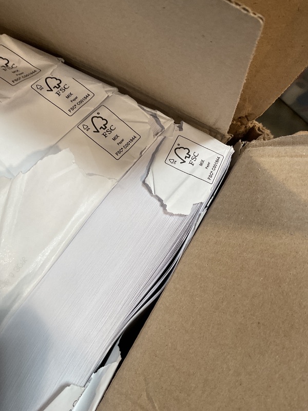 Photo 1 of **DIRT**Amazon Basics Multipurpose Copy Printer Paper, 20 lb, 8.5 x 14 Inches, 10 Reams (5,000 Sheets), 92 Bright, White