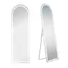Photo 1 of 20 in. W x 63 in. H LED Light Rectangular Frameless Arched Full Length Mirror Floor Mirror with 3-Colors