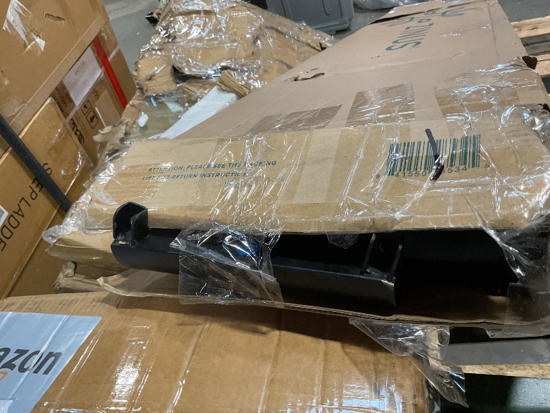 Photo 1 of **DIRT**ZINUS Good Design Award Winner Suzanne 10 Inch Bamboo and Metal Platforma Bed Frame, No Box Spring Needed, Wood Slat Support, Grey Wash, King