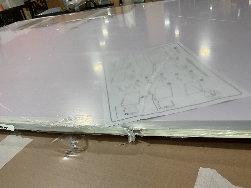 Photo 1 of **DENT  ON TOP FRAME**VIZ-PRO Dry Erase Board/Magnetic Whiteboard, 72 x 48 Inches, Large Wall Mounted Board for School Office and Home 6' x 4'