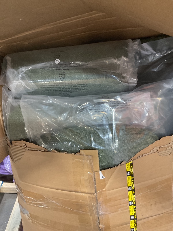 Photo 1 of **SELLING FOR PARTS AS PARTIAL SET. ONE BOX OF TWO**Marsail 89 Inch Sofa, 3-Seater Modern Comfy Couch with Deep Seats, Upholstered Linen Couches for Living Room, Bedroom, Office,Apartment, Green