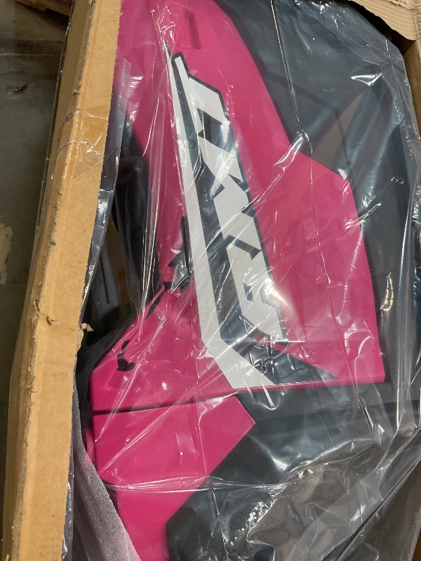 Photo 1 of **SIDE DOOR DAMAGE**ELEMARA 24V 2 Seater Ride on Car for Big Kids, 4.5MPH, 4WD Electric Cars w/Sun Shade, Dump Bed & Shovel, Bluetooth Ride on Toy with/Remote, Motorized Off-Road Truck, 3 Speeds, LED Lights, Pink