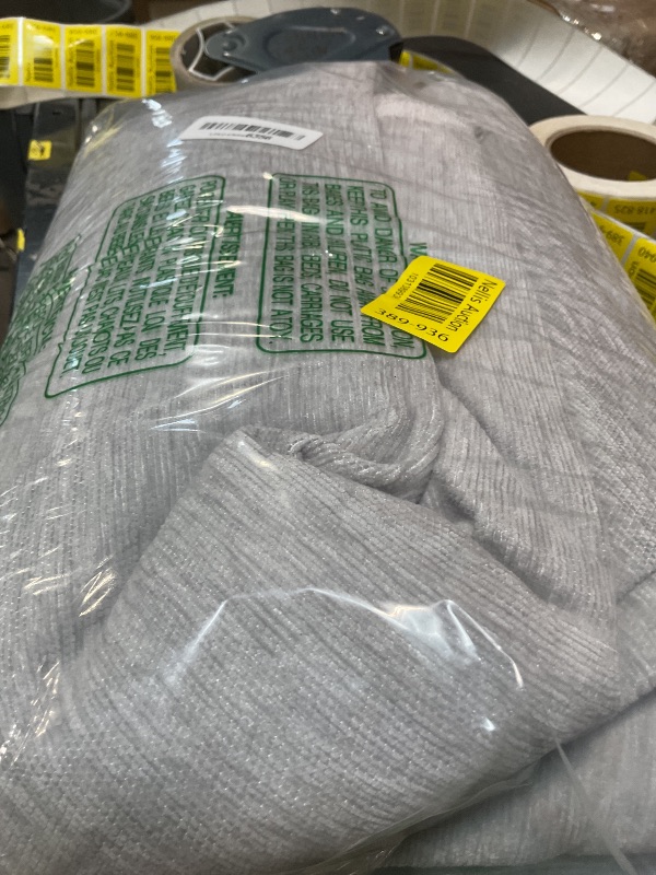 Photo 1 of **DIRT**MYSKY HOME Couch Cover for Pets Light Grey Couch Covers for 2 Cushion Couch Sofa Simple Tassel Sofa Covers for Loveseat L Shaped Chenille Couch Cushion Covers for Dogs Kids Easy Install,91" X118"