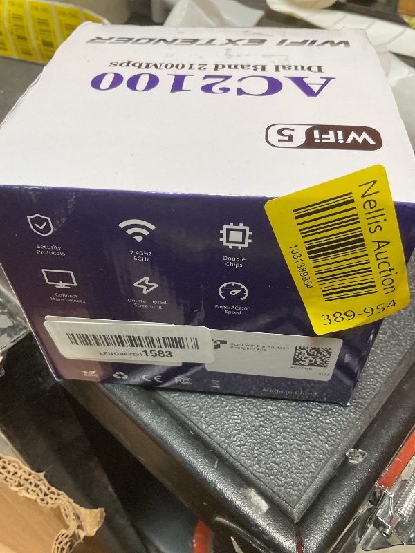 Photo 1 of 2025 AC2100 WiFi Extender - WiFi Extender Signal Booster with Gigabit Ethernet Port, WiFi Booster Dual-Band(5.8G&2.4G) Coverage to 12888 sp.ft, Faster Speed, Compatible with Multiple Devices