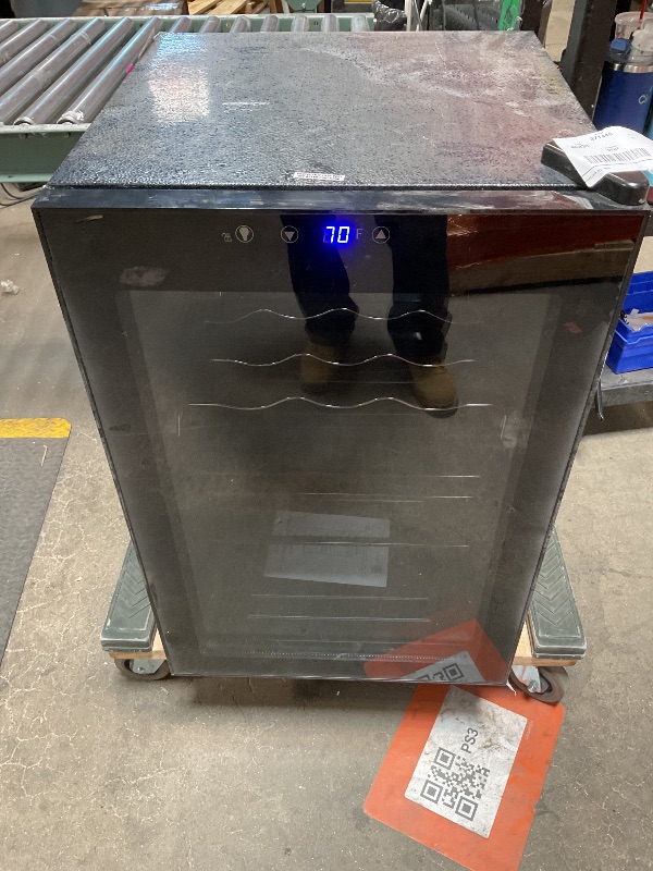 Photo 1 of *** MINOR DAMAGE***Antarctic Star Beverage Refigerator Cooler -145 Can Mini Fridge for Soda Beer or wine,with glass door, For Office or Bar with Adjustable Removable Shelves?4.5 Cu. Ft. (Black)